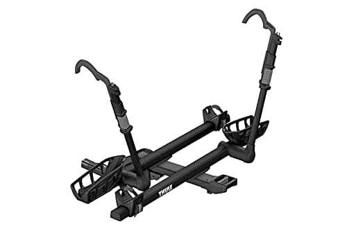 Thule T2 Pro XTR 2 Hitch Bike Rack - E-Bike Compatible - Tool-Free Installation - No Frame Contact - Tilts for Trunk Access - Fully Locking - Integrated Wheels For Transport - 100lb Load Capacity