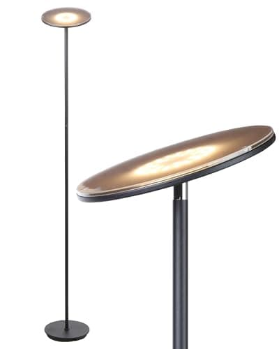 Brightech Sky LED Torchiere Super Bright Floor Lamp - Contemporary ...