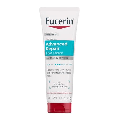 Eucerin Advanced Repair Light Feel Foot Creme 3 Ounce (Pack of 3) (Packaging May Vary)
