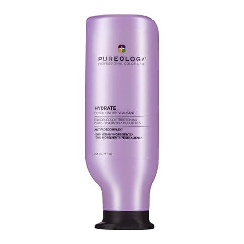 Pureology Moisturizing Conditioner, For Medium to Thick Hair Textures, Ideal for Dry & Colour Treated Hair, Sulfate-Free, Vegan, Hydrate, 266 ml