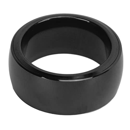 R4 Smart Ring,Waterproof Ceramic NFC Ring,R4 Smart Ring Multifunctional Intelligent Wearable Universal Sensing NFC Ring for Mobile Phone, Fasion Ring for Men Women(Size 12)