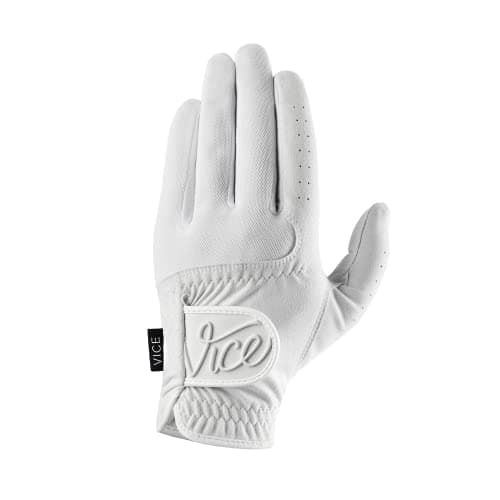 FootJoy Men's StaSof Golf Glove, White, Medium/Large, Worn on Right Hand