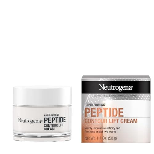 Neutrogena Rapid Firming Peptide Contour Lift Cream - Anti Aging Facial Contour Cream for Firmer looking Skin - 50 grams