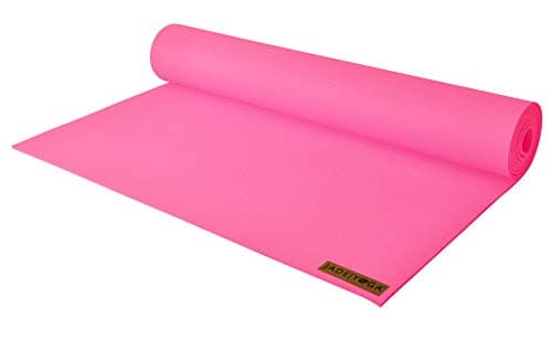 JadeYoga Harmony Yoga Mat - Durable & Thick Gym Fitness Mat, Non-Slip Natural Rubber Yoga Mat - Home Exercise & Stretching Mat, Workout Mat- Yoga, Pilates & Meditation for Women & Men (Purple, 68'')