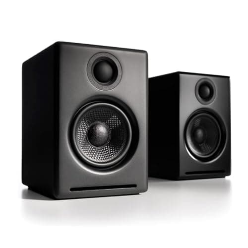 Audioengine A2+ Desktop Wireless Bluetooth Desktop Speakers - 60W Computer Speakers for Music and Gaming