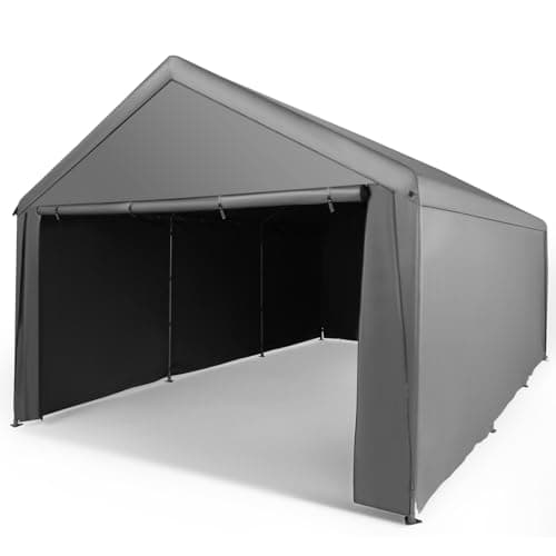 Abba Patio 12 X 20 Ft Carport Heavy Duty Carport With Removable ...