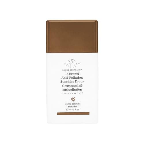 Drunk Elephant D-Bronzi Antipollution Sunshine Serum. Replenishing Face and Body Bronzing Serum for Fine Lines and Wrinkles (1 fl oz / 30 ml).