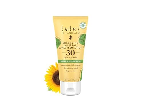 Clear Zinc Sunscreen Lotion SPF 30 - Babo Botanicals - The Healthy Place