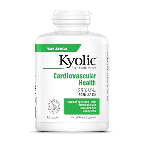 Kyolic - Aged Garlic Extract Supplements - Formula 100 Everyday Support 300mg, 360 Capsules - Odorless Garlic Pills - Supports Overall Wellness