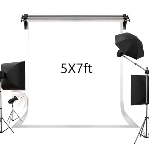 Amazon.com : Kate 5ft×7ft Solid White Backdrop Portrait Background for ...