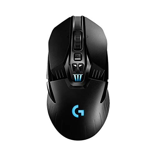 Logitech G903 Lightspeed Wireless Gaming Mouse W/Hero 25K Sensor, 140+ Hour with Rechargeable Battery and Lightsync RGB. PowerPlay Compatible, Ambidextrous, 107G+10G Optional, 25, 600 DPI ,Black