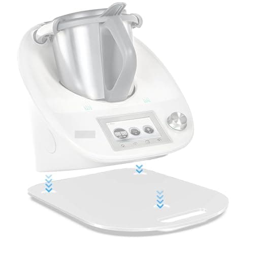 Sliding Board Acrylic for Thermomix Tm6 Tm5, Acrylic Fast Moving Roller Board for Thermomix Vorwerk Food Processor Tm5 Tm6 Accessories Base Board Protects The Desk Moving Board