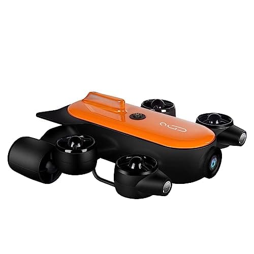 G GENEINNO 200M Tether Titan Professional Underwater Drone ROV AUV Robot with 4K UHD Camera Remote Control Undersea Detection for Viewing, Recording, Fishing, Salvage Work (T1 Pro 200m)
