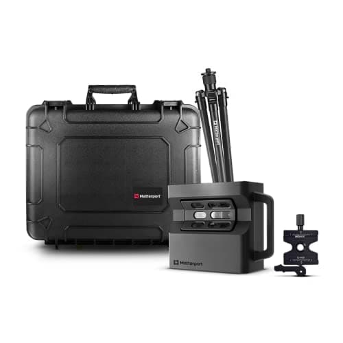 Matterport Pro2 Camera Travel Case Bundle - High Precision Scanner 360 Virtual Tours, 4K Photography, 3D Mapping, & Digital Surveys - Includes Pro2 Camera, Tripod, Clamp, and 20” Small Hard Case