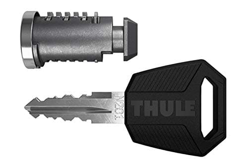 Thule 450400 One-Key System 4 Pack,Silver/Black