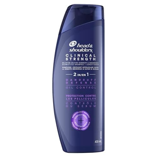 Head & Shoulders 2-in-1 Shampoo & Conditioner Clinical Strength Dandruff Defense + Advanced Oil Control, 400 mL