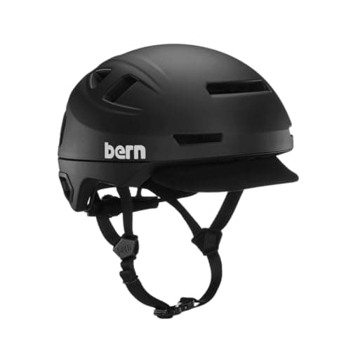 BERN, Hudson Commuter Helmet with MIPS, Integrated LED Rear Light and U ...