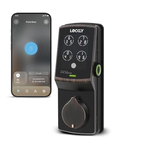 Lockly Secure Plus Smart Lock Bluetooth Retrofit Door Handle with ...