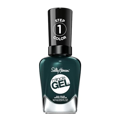 Sally Hansen - Miracle Gel - Nail Colour, 2 Step Gel System, No Uv Light Needed, Up To 8 Day Wear, Jealous Boyfriend - 676