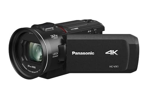 Panasonic HCVX3K 4K Camcorder 24X Optical Zoom, Black