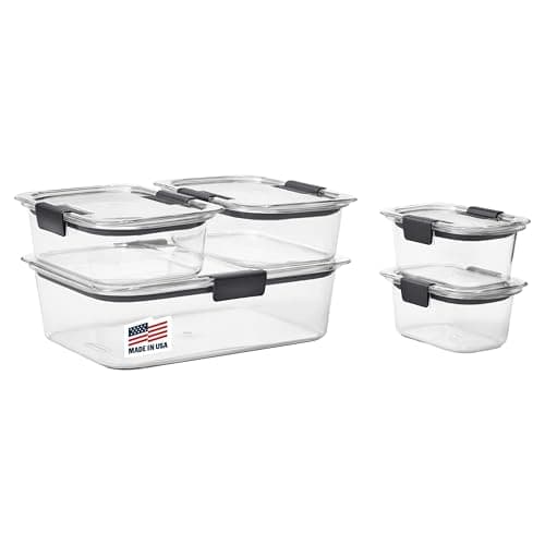 Rubbermaid Brilliance 18-Piece Leakproof Food Storage Containers with ...