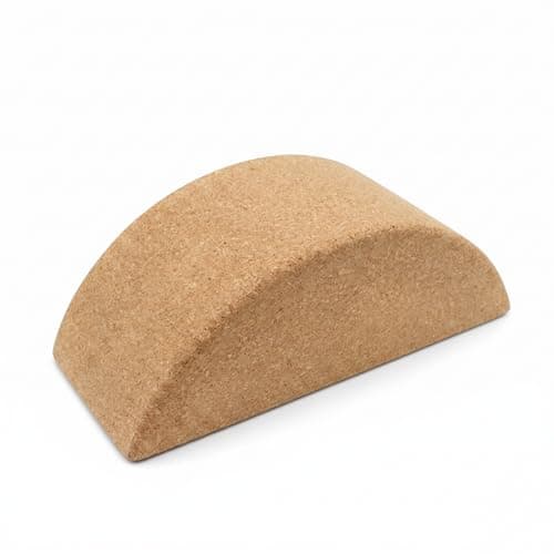 cork block 3" yoga block - firm & adaptable – b, halfmoon