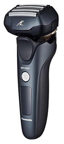 Panasonic Arc5 wet/Dry Electric Shaver & Trimmer for Men, 16-D Flexible Pivoting Head & Auto Cleaning & Charging System, ES-LV97-K, Black