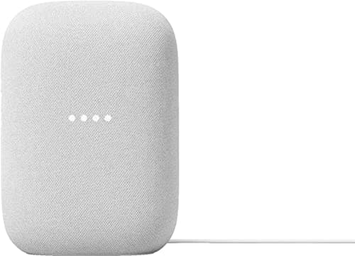 Google Voice Bluetooth Speaker - Wireless Music Streaming, Powerful Sound, Built-in Assistant, Wi-Fi and Bluetooth Connection, Smart Home Control, Stereo Pairing (Chalk)