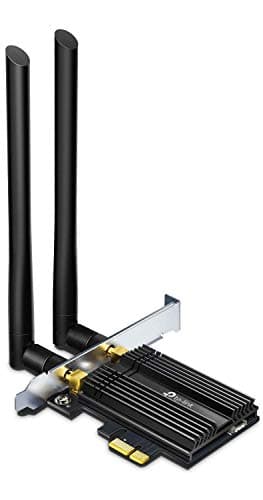 TP-Link WiFi 6 AX3000 PCIe WiFi Card for PC with Heat Sink (Archer TX50E) - Bluetooth 5.2, 802.11AX Dual Band Wireless Adapter with MU-MIMO, Ultra-Low Latency, Supports Windows 11, 10 (64bit) Only