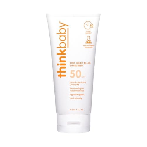 Think Baby - Safe Sunscreen SPF 50+ 6oz | West Coast Kids