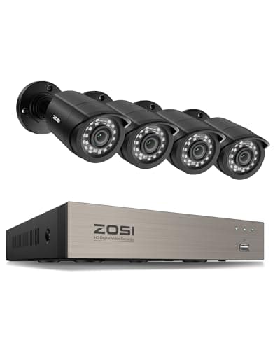 Amazon.com: ZOSI C190 H.265+ 3MP WiFi Outdoor Security Camera with Two ...