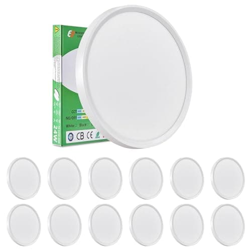 6PK 12 Inch LED Flush Mount Ceili…
