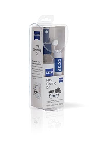 ZEISS 2oz Spray and Microfiber Lens Cleaner Care Kit for Coated Lenses, Binoculars, Scopes, Cameras, and Glasses, White, 2 Fl Oz w/ Cloth