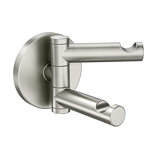MOEN Align Swivel Double Robe Hook in Brushed Nickel YB0402BN - The ...