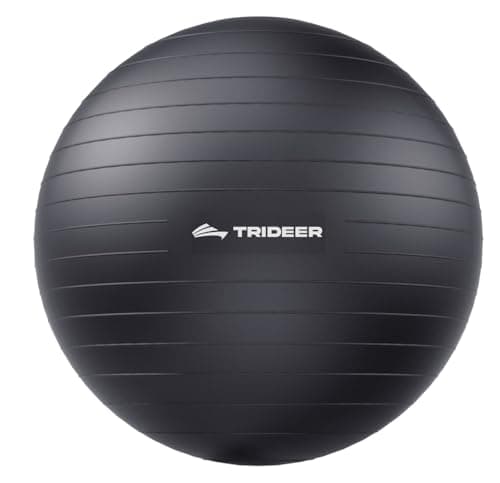 Trideer Pilates Ball 7-8 Inch With Pump, Small Exercise Ball for Between Knees, Mini Yoga Ball for Yoga, Barre, Physical Therapy, AB, Core Strength