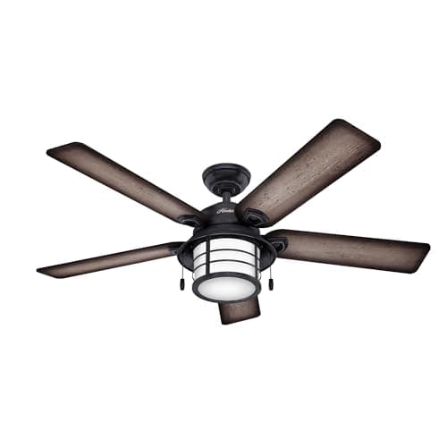 Hunter Key Biscayne 54-inch Weathered Zinc Outdoor Ceiling Fan