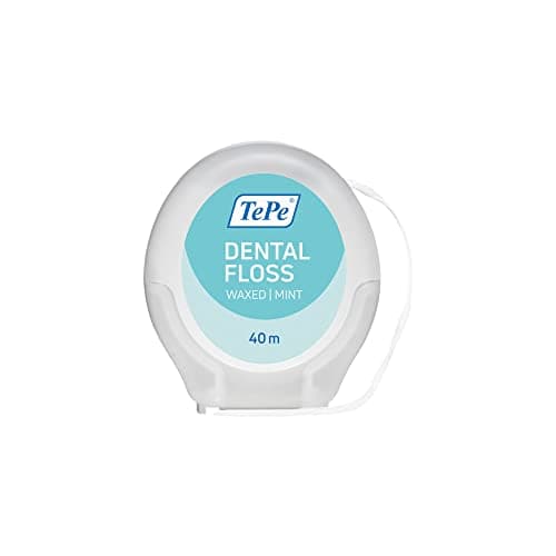 TEPE Dental Floss Picks, Tooth Picks Flossers, Floss Sticks, EasyPicks M/gal, Blue, 36 Pk