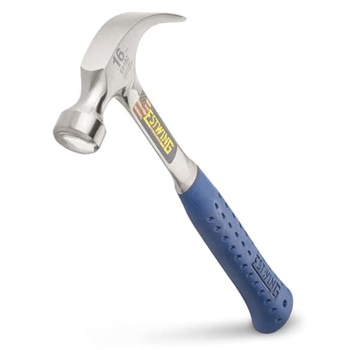 Estwing® E3-16C - 16 Oz Curved-Claw Hammer with Nylon-Vinyl Grip