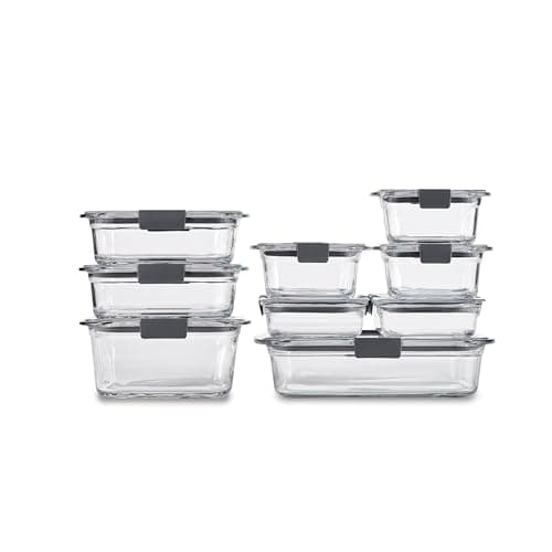 Rubbermaid Brilliance 18-Piece Leakproof Food Storage Containers with ...