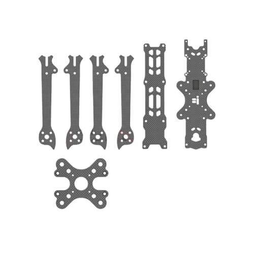 for iFlight Nazgul5 V3 FPV Frame Replacement Part for Camera Side Plates/Middle Plate/top Plate/Bottom Plate/arms/Screws Pack(All Carbon Plate)