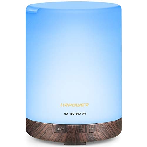 Vitruvi Stone Diffuser, Ceramic Ultrasonic Essential Oil Diffuser for Aromatherapy, White, 90ml Capacity