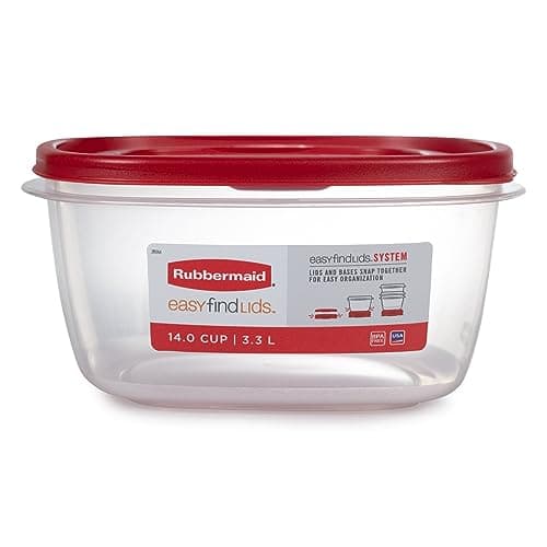 Rubbermaid Easy Find Lids Food Storage Containers with Vented Lids, 26 ...