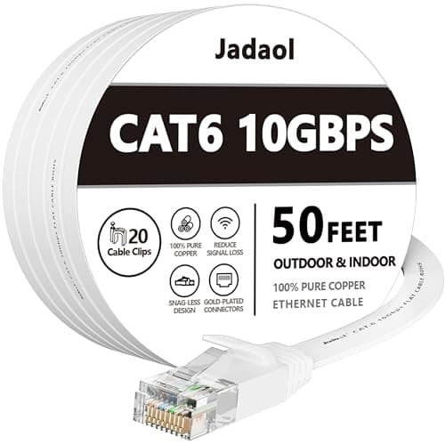 Jadaol Cat 7 Flat Ethernet Cable