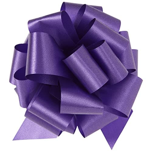 8 Inch Hot Red Flora Satin Pull Bow - School & Office Annex