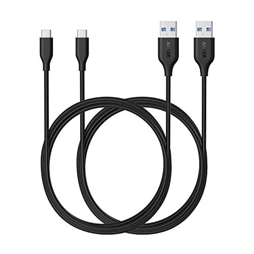 Anker USB C Cable, Powerline USB 3.0 to USB C Charger Cable (6ft) with 56k Ohm Pull-up Resistor for Samsung Galaxy Note 8, S8, S8+, S9, Oculus Quest, Sony XZ, LG V20 G5 G6, HTC 10 and More