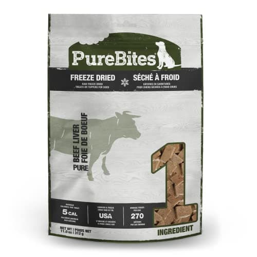 PureBites Freeze Dried Beef Liver Dog Treats, 2 oz