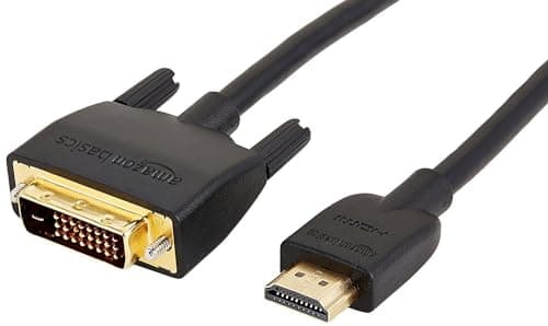 Amazon Basics HDMI To DVI Adapter Cable, Bi-Directional 1080p, Gold ...