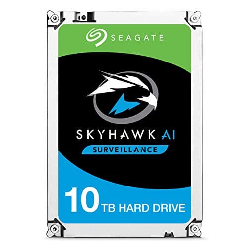Seagate Skyhawk AI 10TB Video Internal Hard Drive HDD – 3.5 Inch SATA 6Gb/s 256MB Cache for DVR NVR Security Camera System with in-House Rescue Services (ST10000VEZ01/ST10000VE001)