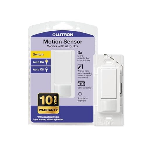 Lutron MS-OPS2-LA MAESTRO Occupancy/Vacancy Sensing Switch, Single-Pole ...