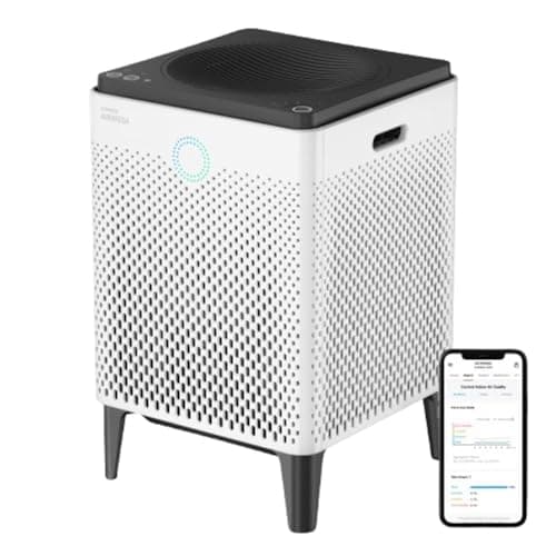 Coway Airmega 400S App-Enabled Smart Technology, Compatible with Amazon Alexa True HEPA Air Purifier, Covers 1,560 sq.ft, White